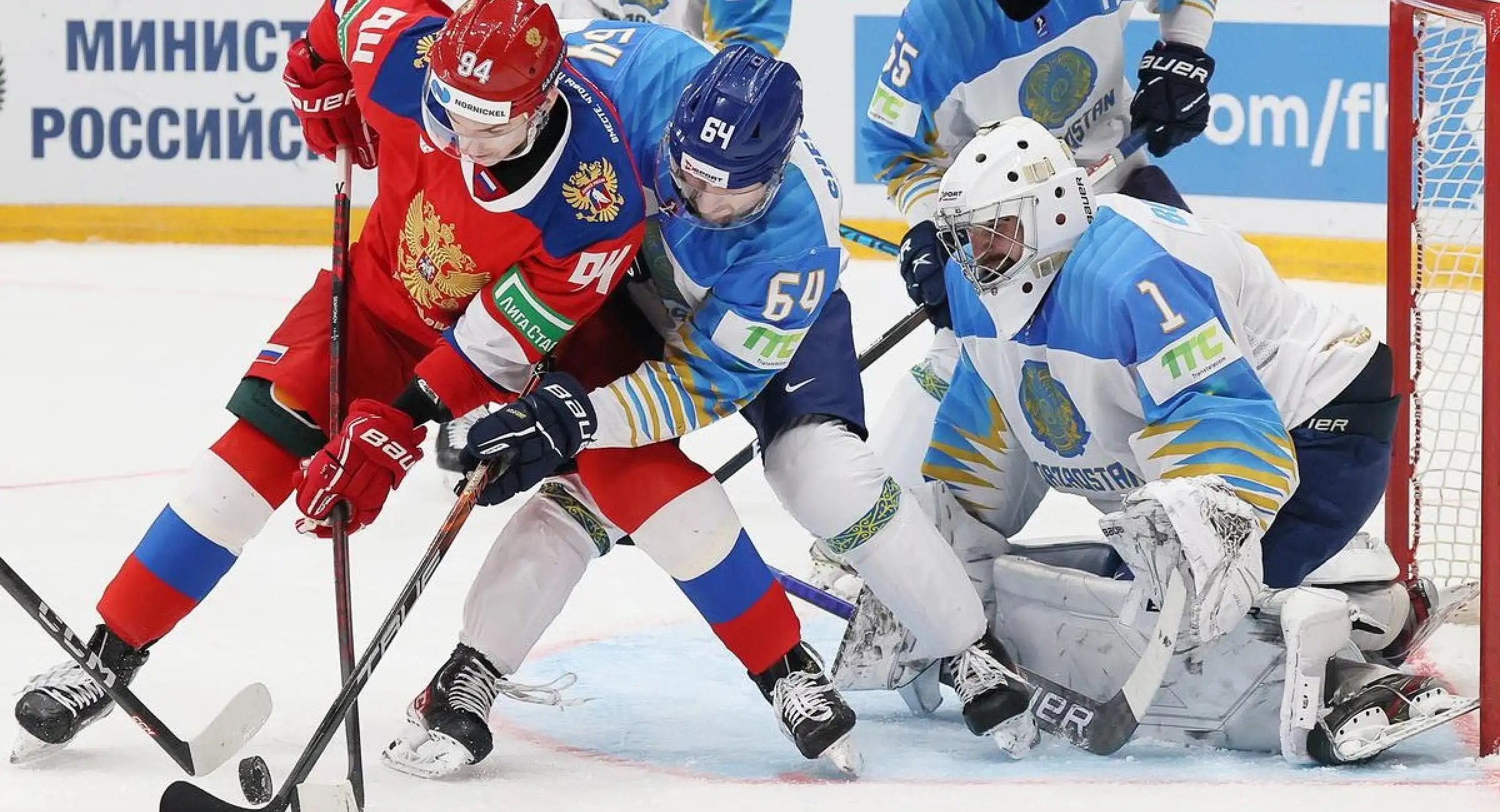Сборная России начала Кубок Первого канала с победы над Казахстаном